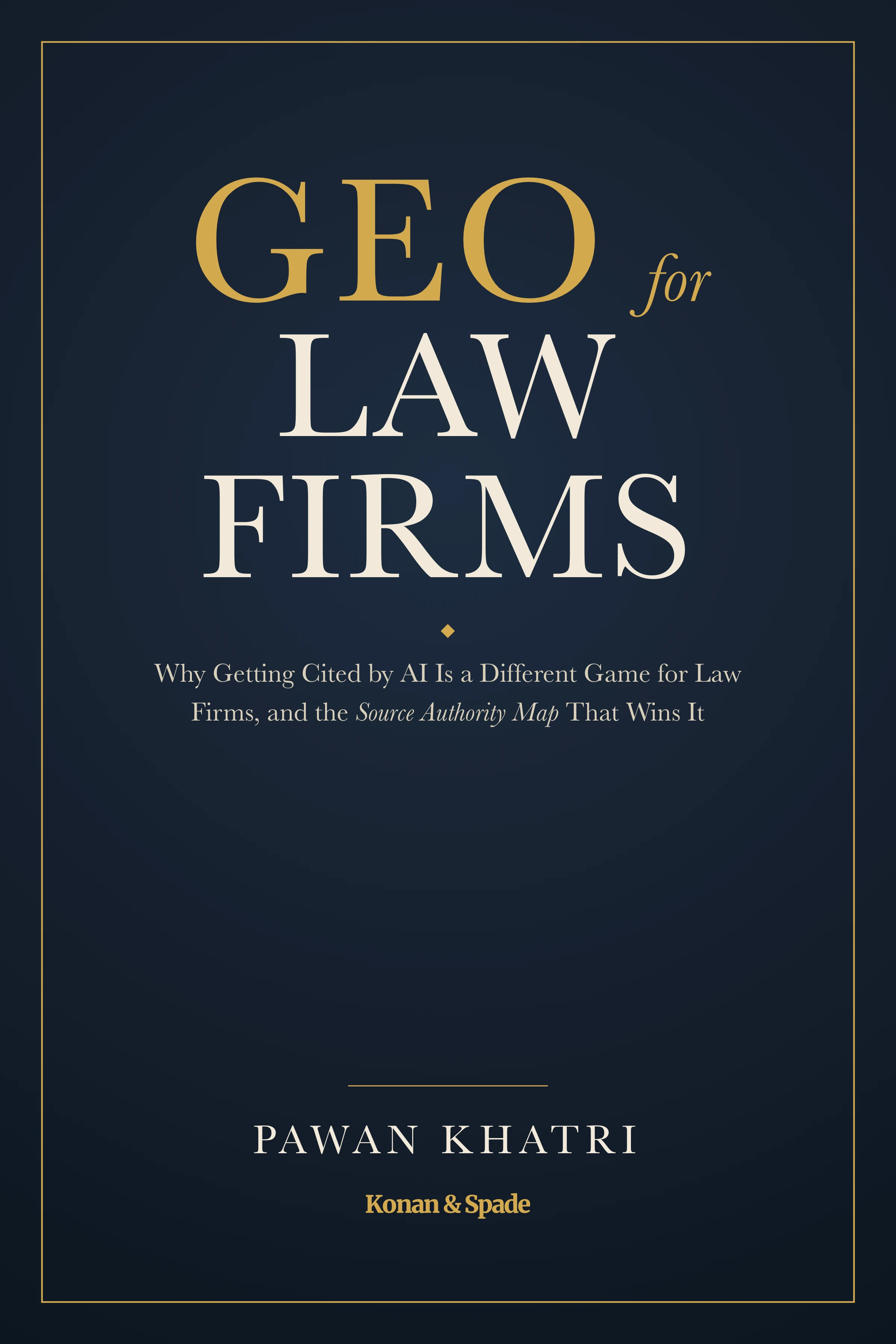 GEO for Law Firms, a book by Pawan Khatri